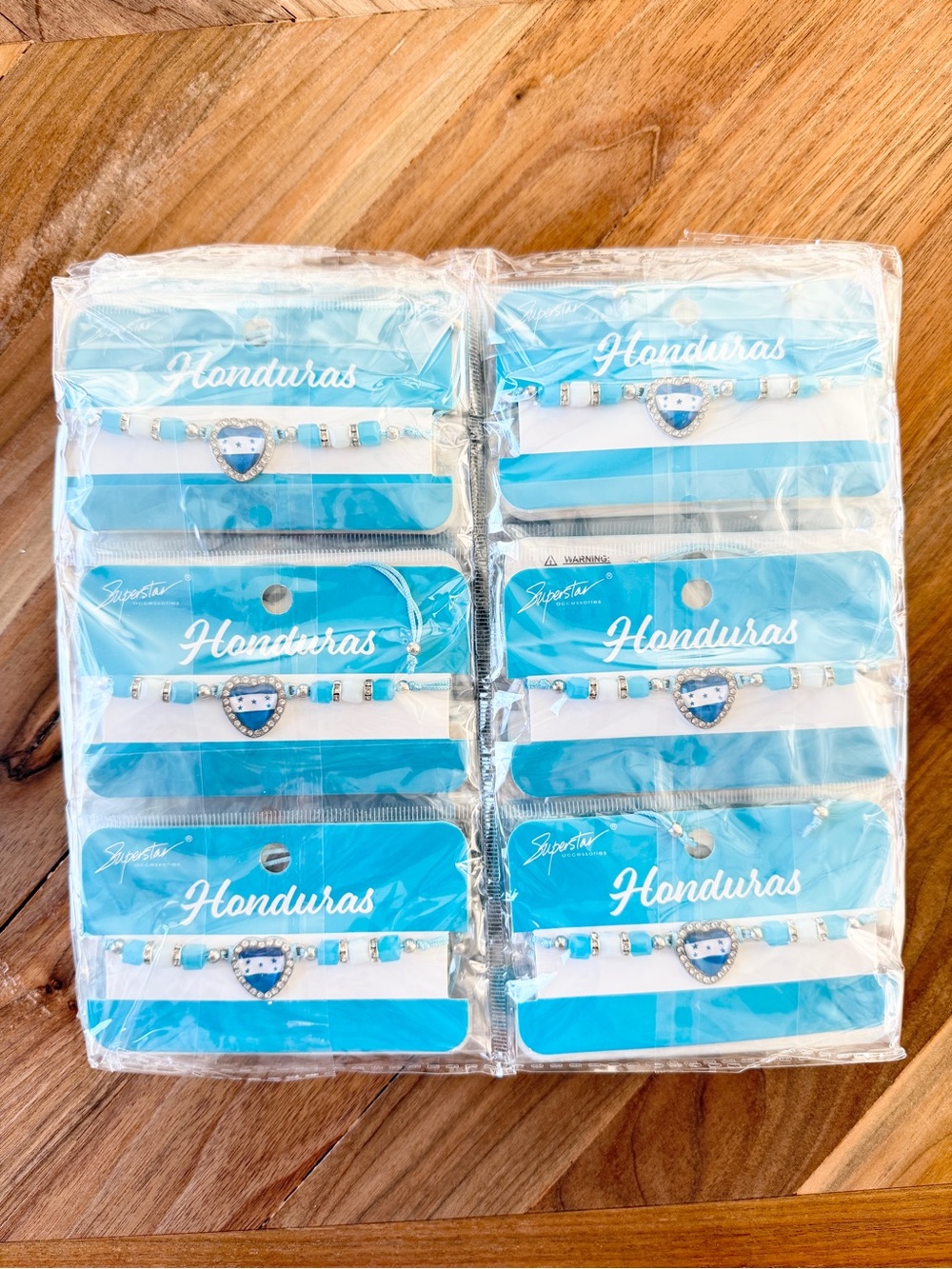 Superstar Honduras Flag Bracelets Wholesale Lot of 48 Adjustable Vendor Resale